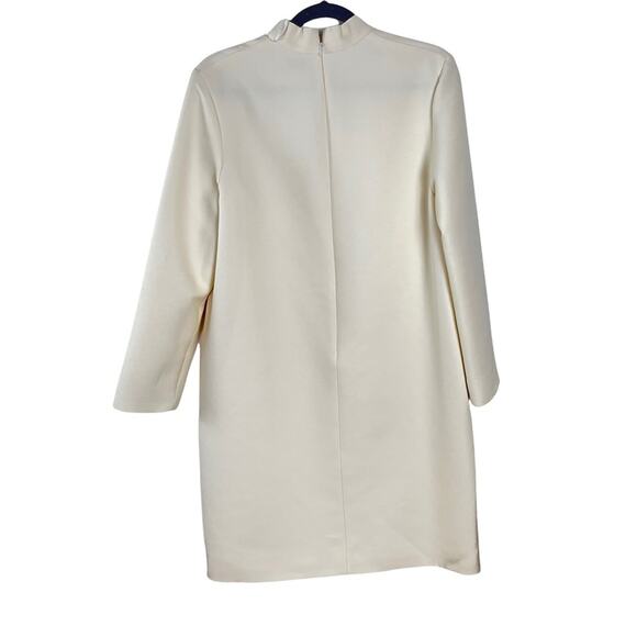 Rosetta Getty winter white wool long sleeve dress with keyhole - Picture 5 of 9